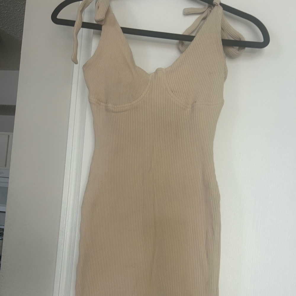 Cream mini dress